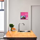 Glas-Magnettafel 30x30 Quadratisch Wand mit Zubehör Whiteboard Küche Office Büro
