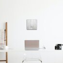 Glas-Magnettafel 30x30 Quadratisch Wand mit Zubehör Whiteboard Holz-Optik Büro