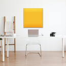 Glas-Magnettafel 80x80 Quadratisch Wand mit Zubehör Whiteboard Küche Gelb Büro