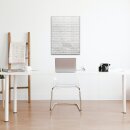Glas-Magnettafel 60x90 Wand mit Zubehör Whiteboard Küche Büro Ziegelstein-Optik