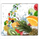 Herdabdeckplatten Ceranfeld 60x52 cm Spritzschutz Glas Schutz Früchte Universal
