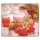 Herdabdeckplatten Ceranfeld 60x52 cm Spritzschutz Glas Schutz Erdbeere Universal