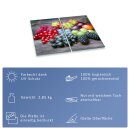Herdabdeckplatten Ceranfeld Spritzschutz Glas Früchte 2x30x52 Universal 2-Teilig