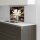 Küchenrückwand 60x60 Glas Spritzschutz Herd Spüle Fliesenschutz Küche Blume Weiß