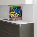 Küchenrückwand 60x60 Glas Spritzschutz Herd Spüle Fliesenschutz Küche Trauben