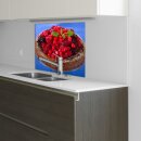 Küchenrückwand 60x60 Glas Spritzschutz Herd Spüle Fliesenschutz Küche Kuchen Rot