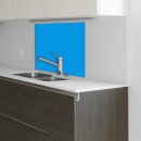 Küchenrückwand 60x60 Glas Spritzschutz Herd Spüle Fliesenschutz Küche Deko Blau