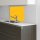 Küchenrückwand 60x60 Glas Spritzschutz Herd Spüle Fliesenschutz Küche Deko Gelb