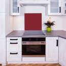 Küchenrückwand 60x60 Glas Spritzschutz Herd Spüle Fliesenschutz Küche Dunkel Rot