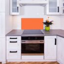 Küchenrückwand 80x40 Glas Spritzschutz Herd Spüle Fliesenschutz Küche Orange