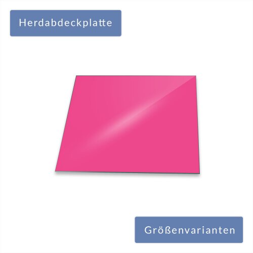 Herdabdeckplatten Ceranfeld 60x52 cm Pink Spritzschutz Glas Herdschutz Deko Deko