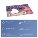 Herdabdeckplatten Ceranfeldabdeckung Spritzschutz Glas 80x52 Herz Violett