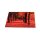 Herdabdeckplatten Ceranfeldabdeckung Spritzschutz Glasplatte 80x52 Natur Rot