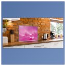Herdabdeckplatten Ceranfeld Spritzschutz Glasplatte 80x52 Deko Abstrakt Pink