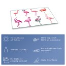 Herdabdeckplatten Ceranfeld Spritzschutz Glasplatte 80x52 Deko Tiere Pink