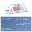 Herdabdeckplatten Ceran Spritzschutz Glas Universal 2-Teilig 2x40x52 Obst Bunt