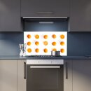 Herdabdeckplatten Ceranfeld Spritzschutz Glasplatte Universal 90x52 Obst Orange