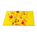 Herdabdeckplatten Ceranfeld Spritzschutz Glas Universal 90x52 Süßigkeiten Gelb