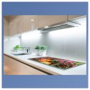 Herdabdeckplatten Ceranfeld Spritzschutz Glasplatte Universal 90x52 Gemüse Pink