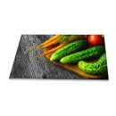 Herdabdeckplatten Ceranfeld Spritzschutz Glasplatte Universal 90x52 Gemüse Bunt