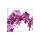 Küchenrückwand 65x60 Glas 65x60 Spritzschutz Herd Spüle Fliesenschutz Blumen Violett