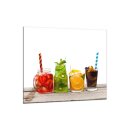 Küchenrückwand 65x60 Glas 65x60 Spritzschutz Herd Spüle Fliesenschutz Cocktail Bunt