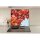 Küchenrückwand 65x60 Glas 65x60 Spritzschutz Herd Spüle Fliesenschutz Küche Natur Rot