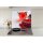 Küchenrückwand 65x60 Glas 65x60 Spritzschutz Herd Spüle Fliesenschutz Küche Tee Rot