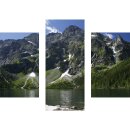 Wandbilder Landschaft Grün 90x70 Glas 3 Teilig Acryl...