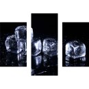 Wandbilder Essen Schwarz 90x70 Glas 3 Teilig Acryl Bild...