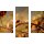 Wandbilder Natur Beige 90x70 Glas 3 Teilig Acryl Bild Acrylglasbilder Wanddeko