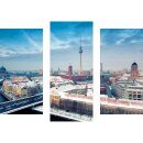Wandbilder Stadt Blau 90x70 Glas 3 Teilig Acryl Bild...