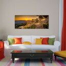 Glasbild 125x50 XL Italien Braun Panorama Wandbild...