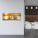 Glasbild 125x50 XL Landschaft Orange Panorama Wandbild Glasbilder Deko Modern