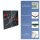 Herdabdeckplatte Ceran 2-teilig 2x30x52 Herz Schwarz Abdeckung Glas Spritzschutz