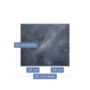 Herdabdeckplatte Ceran 2-teilig 2x30x52 Textur Grau...