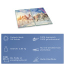 Herdabdeckplatte Ceran 2-teilig 2x30x52 Natur Weiß Abdeckung Glas Spritzschutz