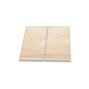 Herdabdeckplatte Ceran 2-teilig 2x30x52 Holz Beige...