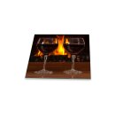 Herdabdeckplatte Ceran 1 teilig 60x52 Wein Rot Abdeckung Glas Spritzschutz Deko