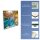 Herdabdeckplatte Ceran 1 teilig 60x52 Natur Blau Abdeckung Glas Spritzschutz