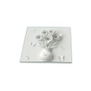 Herdabdeckplatte Ceran 1 teilig 60x52 Blumen Weiß...