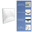 Herdabdeckplatte Ceran 1 teilig 60x52 Abstrakt Weiß Abdeckung Glas Spritzschutz