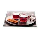 Herdabdeckplatte Ceran 1 Teilig 90x52 Tee Bunt Abdeckung Glas Spritzschutz Küche