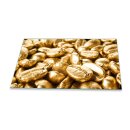 Herdabdeckplatte Ceran 90x52 Kaffe Gold Abdeckung Glas...