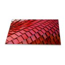 Herdabdeckplatte Ceran 90x52 Textur Rot Abdeckung Glas Spritzschutz Küche Deko