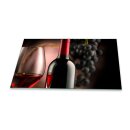 Herdabdeckplatte Ceran 90x52 Wein Dunkel Abdeckung Glas...