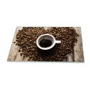 Herdabdeckplatte Ceran 90x52 Kaffe Braun Abdeckung Glas Spritzschutz Küche Deko