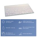 Herdabdeckplatte Ceran 90x52 Textur Weiß Abdeckung Glas Spritzschutz Küche Deko