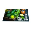 Herdabdeckplatte Ceran 90x52 Gemüse Bunt Abdeckung Glas Spritzschutz Küche Deko