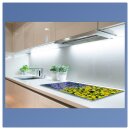 Herdabdeckplatte Ceran 90x52 Blumen Bunt Abdeckung Glas Spritzschutz Küche Deko